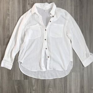 H&M | Women’s Medium White Collared Blouse